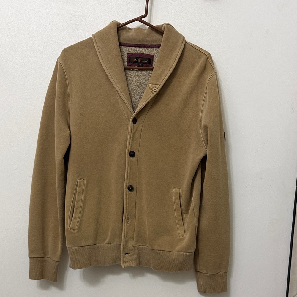 Ben Sherman Beige Cardigan Sweatshirt